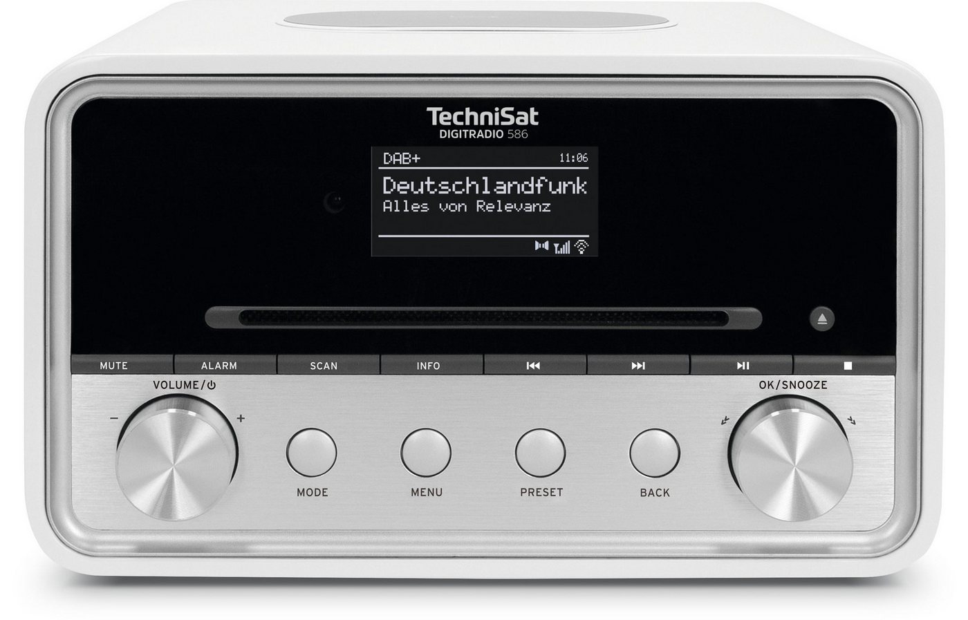 TechniSat DIGITRADIO 586 Internet-Radio (Digitalradio (DAB), FM-Tuner mit RDS, Internetradio, 20 W, CD-Player, Bluetooth, App-Steuerung, WLAN-Konnektivität) von TechniSat