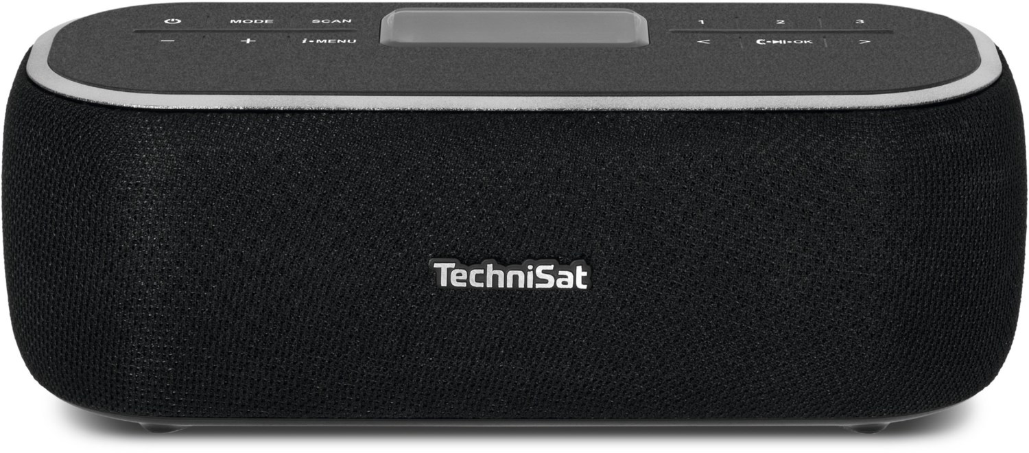 TechniSat Digitalradio BT 1 - tragbarer Bluetooth-Lautsprecher mit DAB+ Digitalradio schwarz von TechniSat