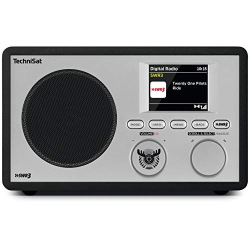 TechniSat Digitradio 303 SWR3-Edition Internetradio (Direktwahltaste SWR3, WLAN, DAB+, DAB, UKW, Bluetooth, Radiowecker, Wifi Streamingfunktion, Kopfhöreranschluss, 2 Watt RMS) schwarz von TechniSat