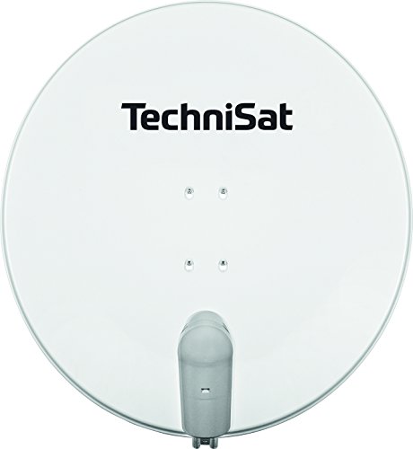 TechniSat SATMAN 850 PLUS Satellitenschüssel (85 cm Sat Anlage mit Masthalterung und Universal Twin-LNB für bis zu 2 Teilnehmer)weiß von TechniSat