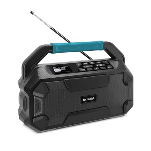 TechniSat Viola 231 OD – Makita-Akku kompatibles Baustellenradio (DAB+, UKW, AUX in, Bluetooth, IPX4 Spritzwassergeschützt, 2 x 15 W Stereo-Lautsprecher) von TechniSat