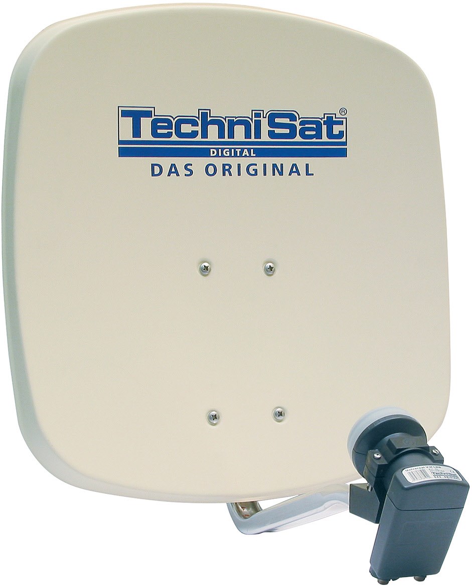 DigiDish 45 Universal-Twin-LNB Satellitenantenne beige von Technisat