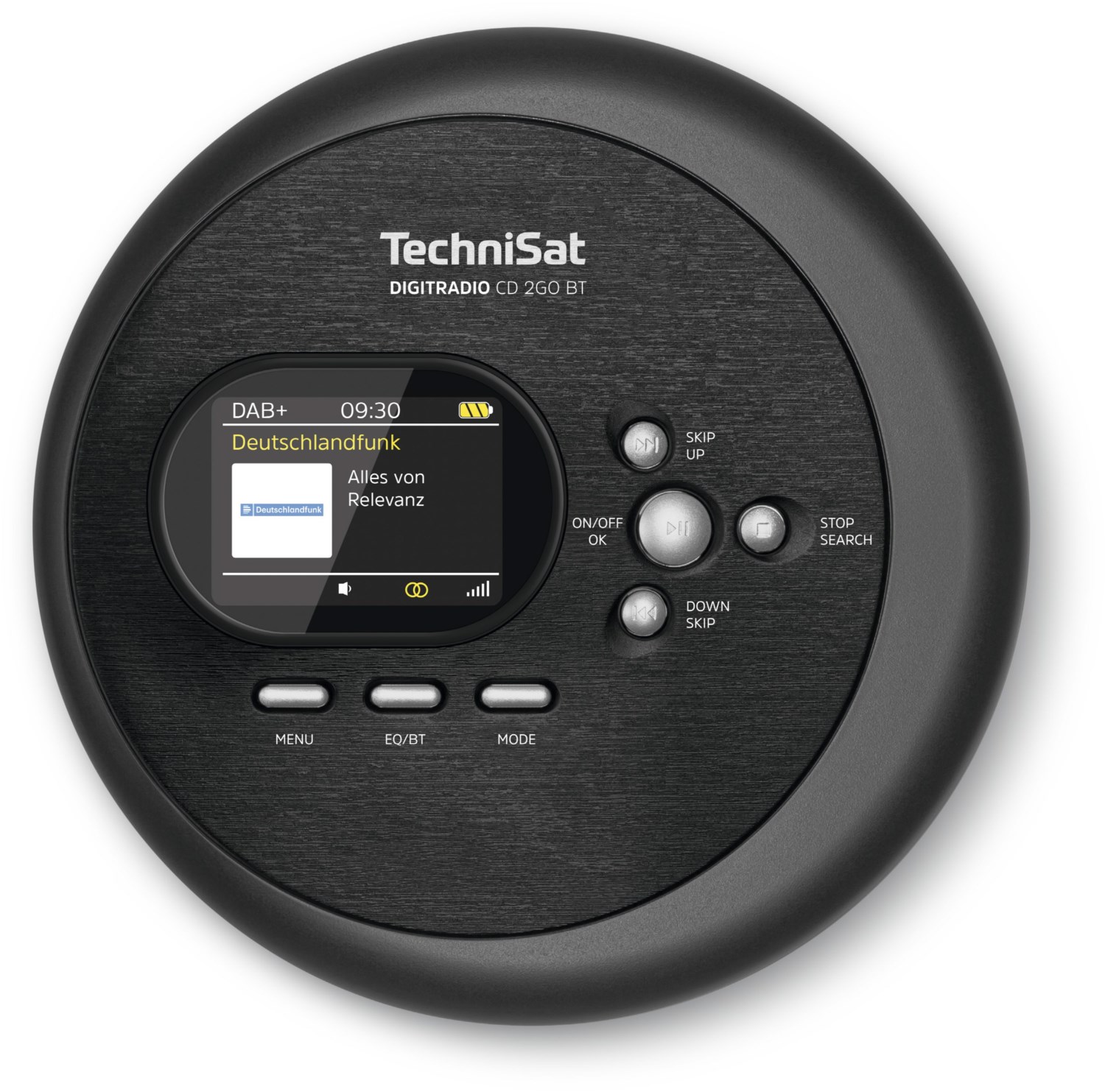 DigitRadio CD 2GO BT tragbarer MP3 CD-spieler mit Radio schwarz von Technisat