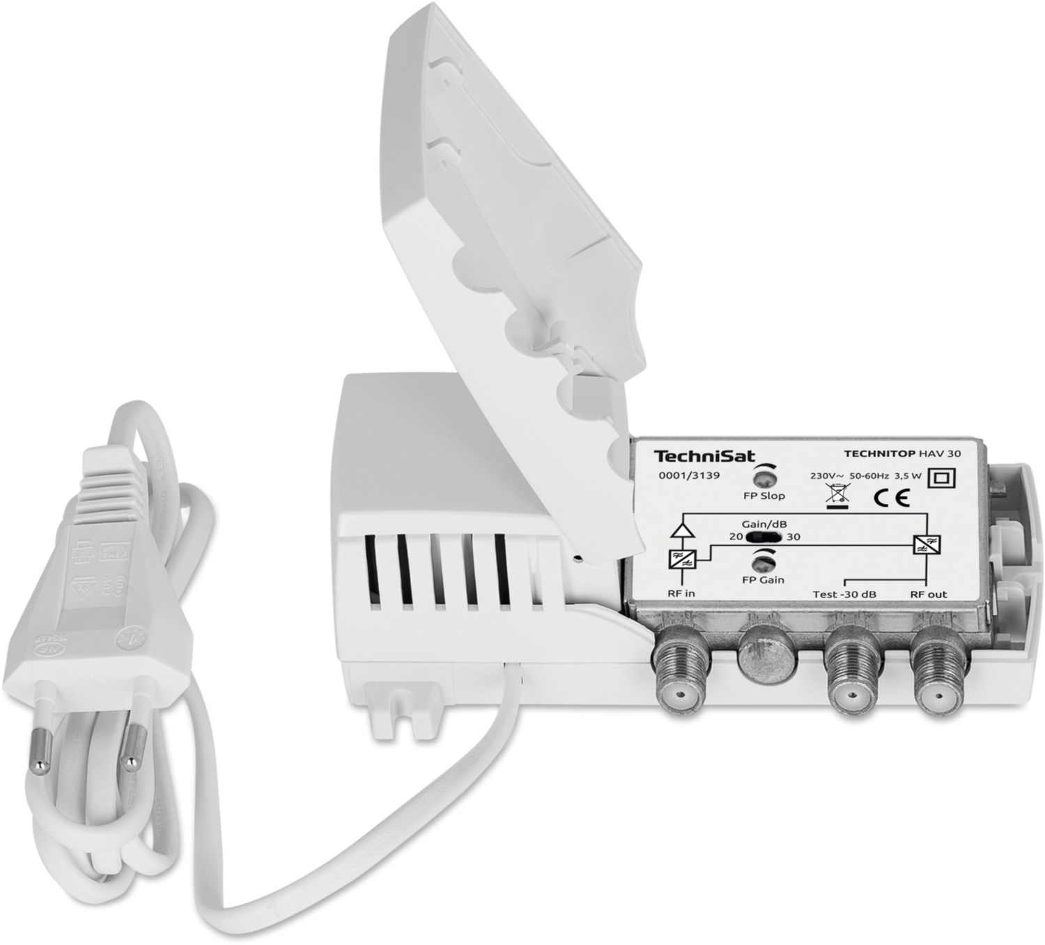 TechniTop HAV 30 Hausanschluss–Verstärker weiß von Technisat