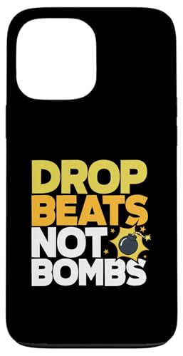 Hülle für iPhone 13 Pro Max Techno Lover Drop Beats Not Bombs Musik von Techno-Liebhaber Festival Rave Musik Geschenkideen