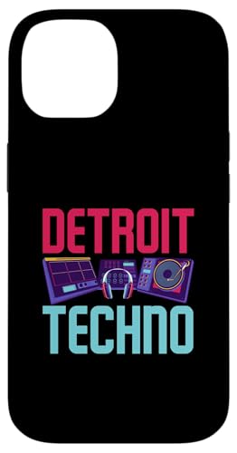 Hülle für iPhone 14 Detroit Techno Lover DJ Beats Musik Fan von Techno-Liebhaber Festival Rave Musik Geschenkideen