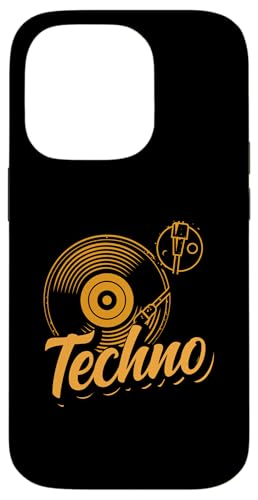 Hülle für iPhone 14 Pro Techno Liebhaber Vinyl Plattenspieler Beat von Techno-Liebhaber Festival Rave Musik Geschenkideen