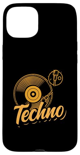 Hülle für iPhone 15 Plus Techno Liebhaber Vinyl Plattenspieler Beat von Techno-Liebhaber Festival Rave Musik Geschenkideen