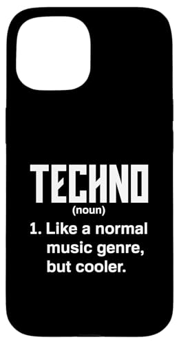 Hülle für iPhone 15 Techno Lover Techno Definition Genre von Techno-Liebhaber Festival Rave Musik Geschenkideen