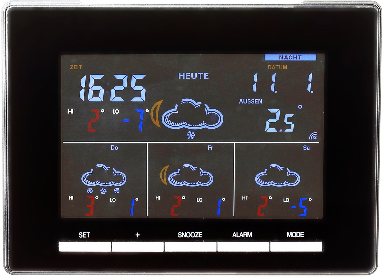 WD 4027 Wetterstation schwarz von Technoline