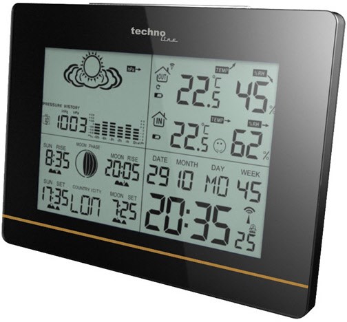 WS 6750 Wetterstation schwarz WS 6750 Wetterstation schwarz von Technoline