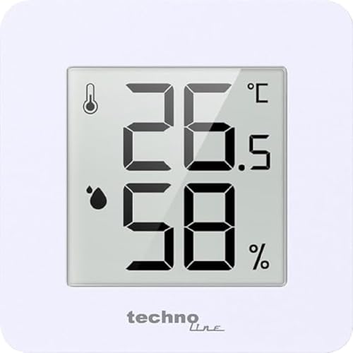 WS9475 Thermometer, Hygrometer, extra klein, e-paper- Display, Magnethalterung, umschaltbar ins Negativ-Display von Technoline