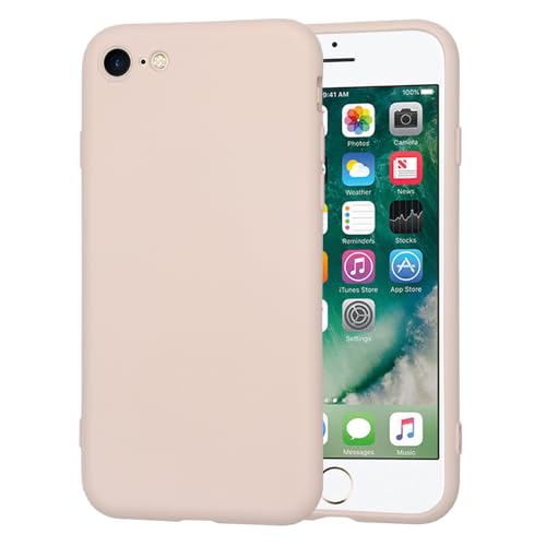 Techsuit Soft Flex Back Cover Hülle für Apple iPhone 6/6S/7/8 / iPhone SE 2022/2020 - Pink Sand von Techsuit