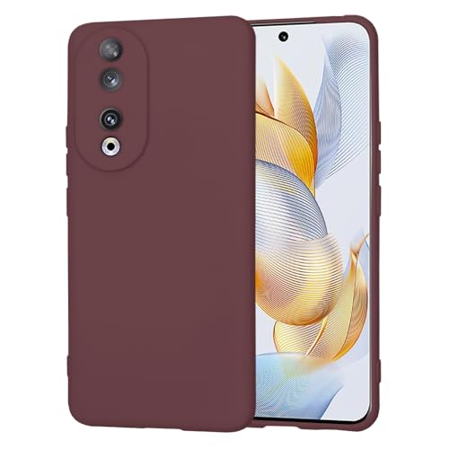 Techsuit Soft Flex Back Cover Hülle für HONOR 90 - Plum Red von Techsuit