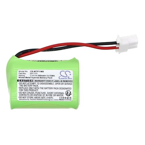 TCTK Akkus 300mAh Kompatibel mit [Motorola] MBP11 Ersetzt BY1131 FBA von Techtek