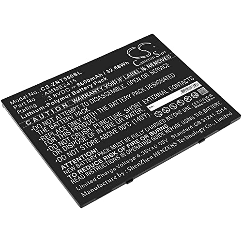 TCTK Akkus 8600mAh Kompatibel mit [Zebra] ET50, ET55 Ersetzt AMME2415, Ersetzt BTRY-ET5X-8IN1-01 FBA von Techtek