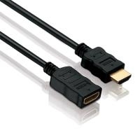 HDMI Verl�ngerungskabel, High Speed mit Ethernet, vergoldet, HDMI St. A / Bu. A, 2,0 m Hochwertiges Kabel zur �bertragung von digitalen Monitor- und TV-Signalen (39902002) von Tecline