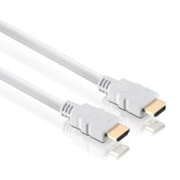 High Speed HDMI Kabel mit Ethernet, vergoldet, HDMI St. A / St. A, wei�, 5,0 m Hochwertiges Anschlusskabel zur �bertragung von digitalen Monitor- und TV-Signalen (39903705W) von Tecline