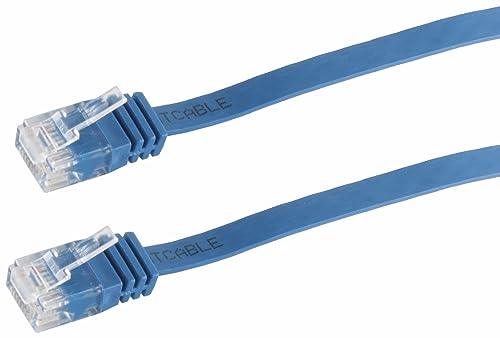 Tecline 15 m Cat6 RJ-45 – Networking Cables (RJ-45, RJ-45, Male/Male, CAT6, U/UTP (UTP), Blue) von Tecline