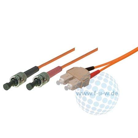 Tecline 75203 OM2-Faser LWL-Kabel (50/125 µm, 3,0 m) orange von Tecline