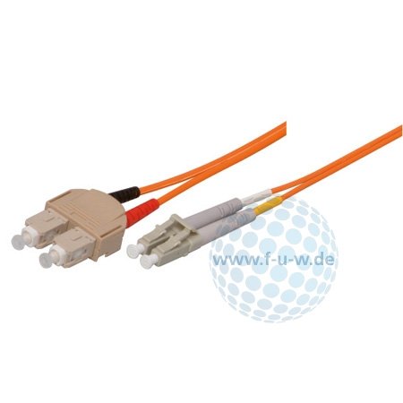 Tecline 85603 OM2-Faser LWL-Kabel (50/125 µm, 3,0 m) orange von Tecline