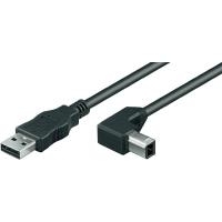 Tecline Fr�hlich + Walter - USB-Kabel - USB Typ A, 4-polig (M) - USB Typ B, 4-polig (M) - 3 m (USB / Hi-Speed USB) - 90-Grad-Anschluss (39902403) von Tecline