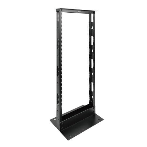 Tecmojo 2-Post 27U Open Frame Server-Rack für 48,3 cm (19 Zoll) AV/Daten-/IT-Netzwerkgeräte, mit Gewindeloch (27U) von Tecmojo