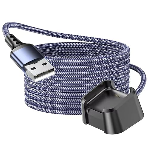 Teeaam Charger 1 m Compatible with Fitbit Versa 2/Versa 2 SE Charging Cable (Not for Versa/Versa Lite), USB Cable for Fitbit Versa 2 Smartwatch，blue von Teeaam