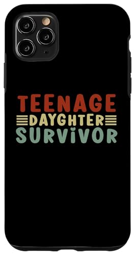 Hülle für iPhone 11 Pro Max Teenage Daughter Survivor Funny Vintage Vatertag Herren von Teenage Daughter Survivor