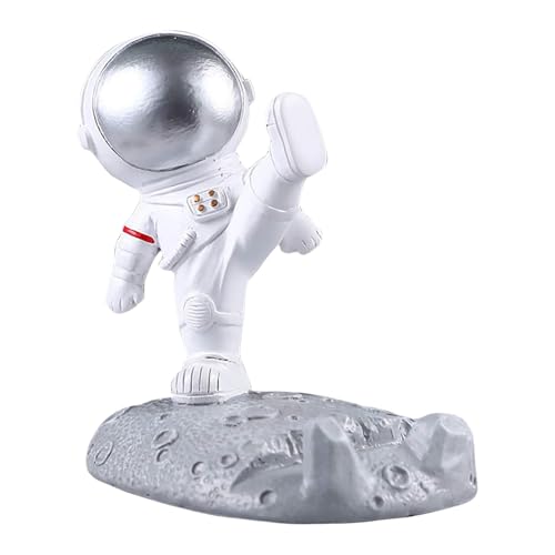 Teksome Schreibtisch-Telefonhalter, Astronauten-Telefonhalter | Handyhalterung Desktop-Telefonhalter | Desktop-Ornament, Heimdekoration, Astronautenfigur für Weltraumbegeisterte, passend für die von Teksome