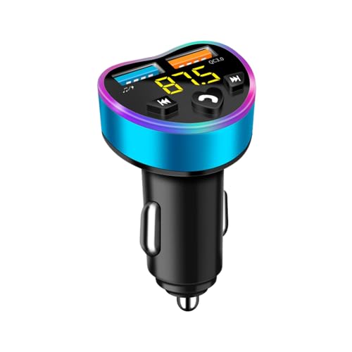 Teksome Wireless Car Charger | USB Fast Charging Music Player with Dual Ports - Smart Audio Receiver, Hands-Free Calling MP3 Player for Tablets, Laptops, Handys von Teksome
