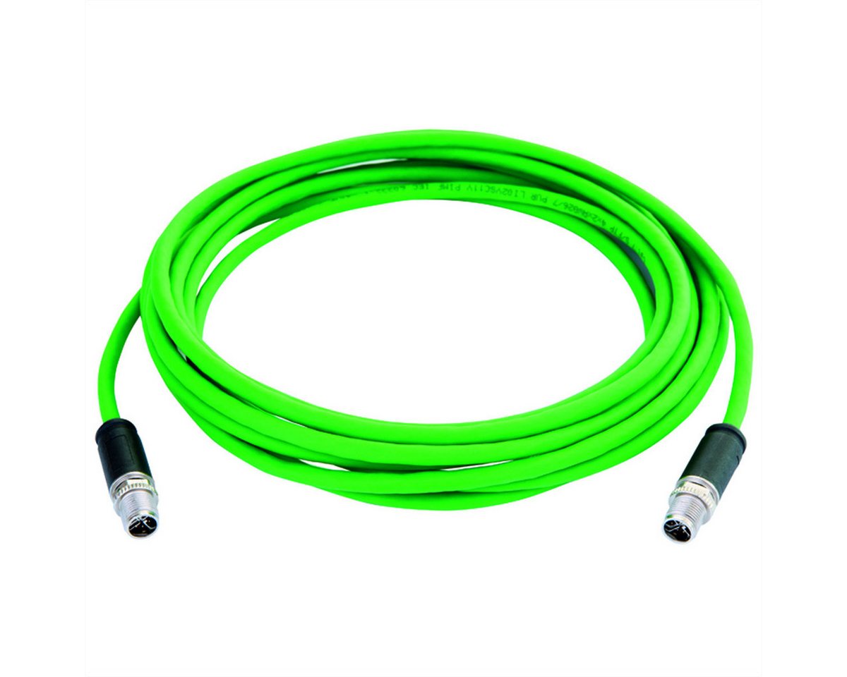 Telegärtner STX M12x1-M12x1 VL X-kod. Cat.6A LAN-Kabel, M12-X Männlich (Stecker), M12-X Männlich (Stecker) (750.0 cm), CP01CP01B-SFTP2607C7-1PUR-A0750 von Telegärtner