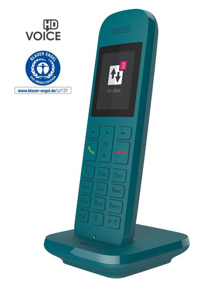 Telekom Speedphone 12 DECT-Telefon (Mobilteile: 1, LAN (Ethernet), mit HD Voice, Multifunktionstaste 5 cm Farbdisplay) von Telekom