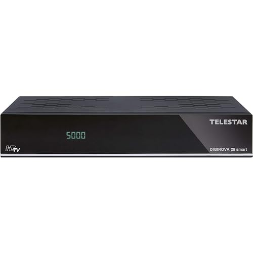 Telestar DIGINOVA 25 smart mit Smart Voice Kit (Full HD Receiver, DVB-S2, DVB-T2, DVB-C, Alexa, PVR Ready, HDMI, USB, CI+) von Telestar