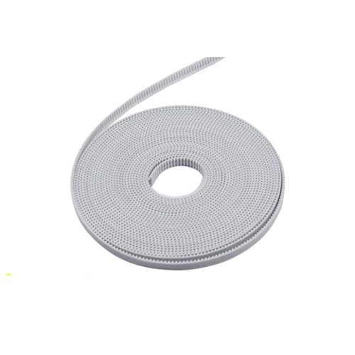 GT2-Riemen PU mit Stahlkern GT2-Riemen 2GT-Zahnriemenbreite 6 mm 10 mm for 3D-Druckerteile(1Meter,15mm Color white) von Temhyu