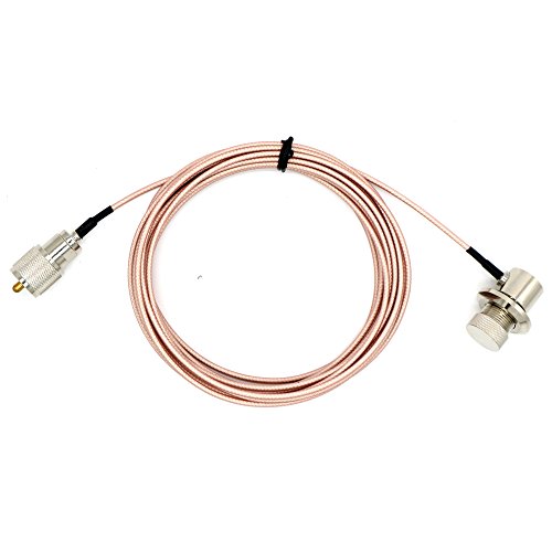 TengKo 5M Handfunkgeräte Antennenverlängerung Kabel RG-316 mit PL-259 und SO-239 Steckverbinder für Autoradio Kenwood ICOM von TengKo