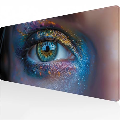 Abstrakte Kunst Gaming Mauspad XXL Mousepad Groß schreibtischunterlage mit Einer speziellen Oberfläche verbessert Geschwindigkeit und Präzision für PC, Laptop, Büro, Zuhause 1500x800x2 mm von TengYuer