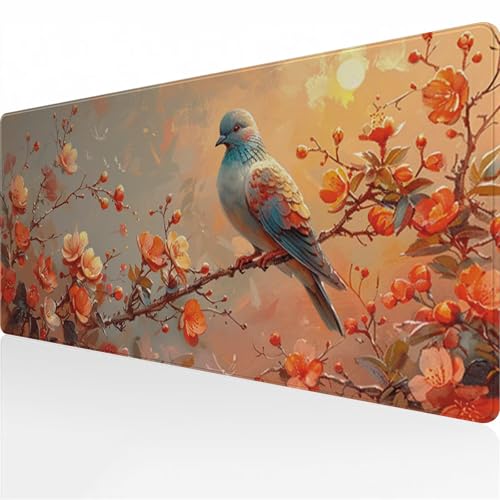 Blumentier Gaming Mauspad XXL Mousepad Groß schreibtischunterlage mit Einer speziellen Oberfläche verbessert Geschwindigkeit und Präzision für PC, Laptop, Büro, Zuhause 1500x800x2 mm von TengYuer