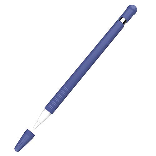 Stylus Pen für Apple Bleistift Stifthülse für Apple Generation Business Stift Kappe Fall für iPad Touchscreen Silikon Stift Hülse (Dunkelblau) von Tenglang