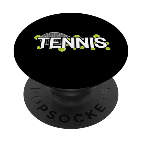 Sport Tennis PopSockets Klebender PopGrip von Tennis Ball Sport Net Player tennis racket court