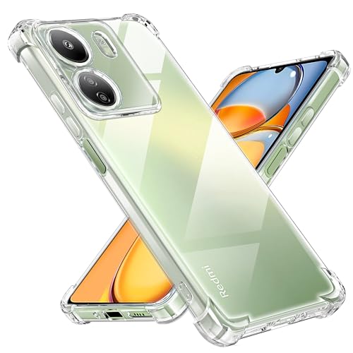 Tentoki hülle für Xiaomi Redmi 13C / Poco C65,[Nie Vergilbung] hülle TPU handyhülle Schlanke Stoßfeste Anti Kratzt Transparent Case von Tentoki