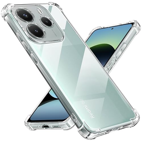 Tentoki hülle für Xiaomi Redmi Note 14 5G,[Nie Vergilbung] hülle Honor Magic6 Lite 5G /Honor X9b TPU handyhülle Schlanke Stoßfeste Anti Kratzt Transparent Case von Tentoki