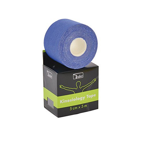 Teqler Markenqualität PREMIUM Kinesiologie Tape T-133700dunkelblau, 5 cm breit, elastische Qualitäts-Bandage Rollenlänge 5m. von Teqler