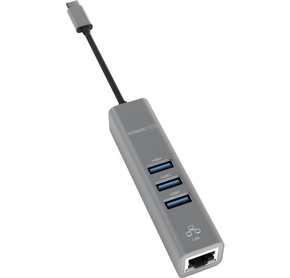 Terratec USB-Verteiler Terratec CONNECT C2 USB-C® (USB 3.2 Gen 2) Multiport Hub Grau von Terratec