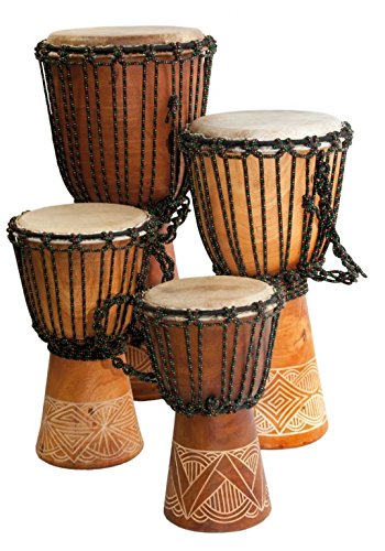 Djembé Einsteiger Trommel Mahagoni Carved 40cm Ø 19-21 geschnitzt Muster Afrika Weltmusik Percussion Djembé Einsteiger Trommel Mahagoni Carved 40cm Ø 19-21 geschnitzt Muster Afrika Weltmusik Percussion von Terré