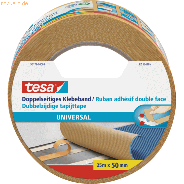 6 x Tesa Klebeband Universal doppelseitig 25mx50mm 6 x Tesa Klebeband Universal doppelseitig 25mx50mm von Tesa