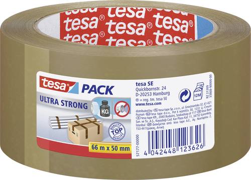 TESA ULTRA STRONG 57177-00000-11 Packband tesapack® Braun (L x B) 66m x 50mm 1St. von Tesa