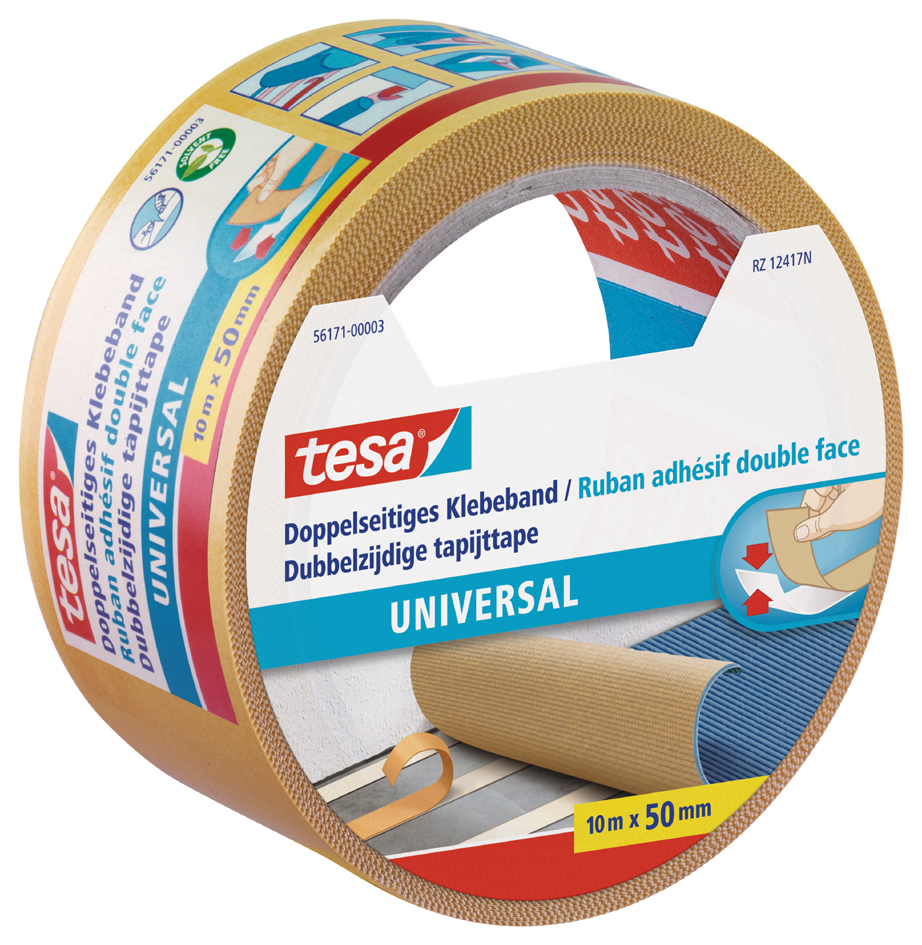 tesa Doppelseitiges Klebeband universal, 50 mm x 10 m von Tesa