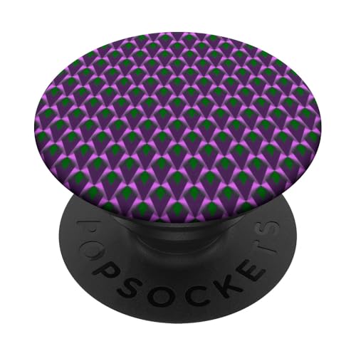 Tessellation von geometrischen Formen Schuppen Grün Lila Lila PopSockets Klebender PopGrip von Tessellation Patterns and Geometric Gifts taiche