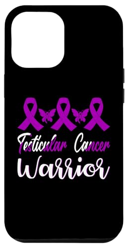 Hülle für iPhone 13 Pro Max Hodenkrebs Krieger Bewusstsein Schmetterling lila Band von Testicular Cancer Awareness Products (Lwaka)
